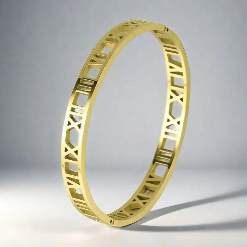 Roman Numerals Bracelet Stainless Steel Luxury Fashion Women Jewelry