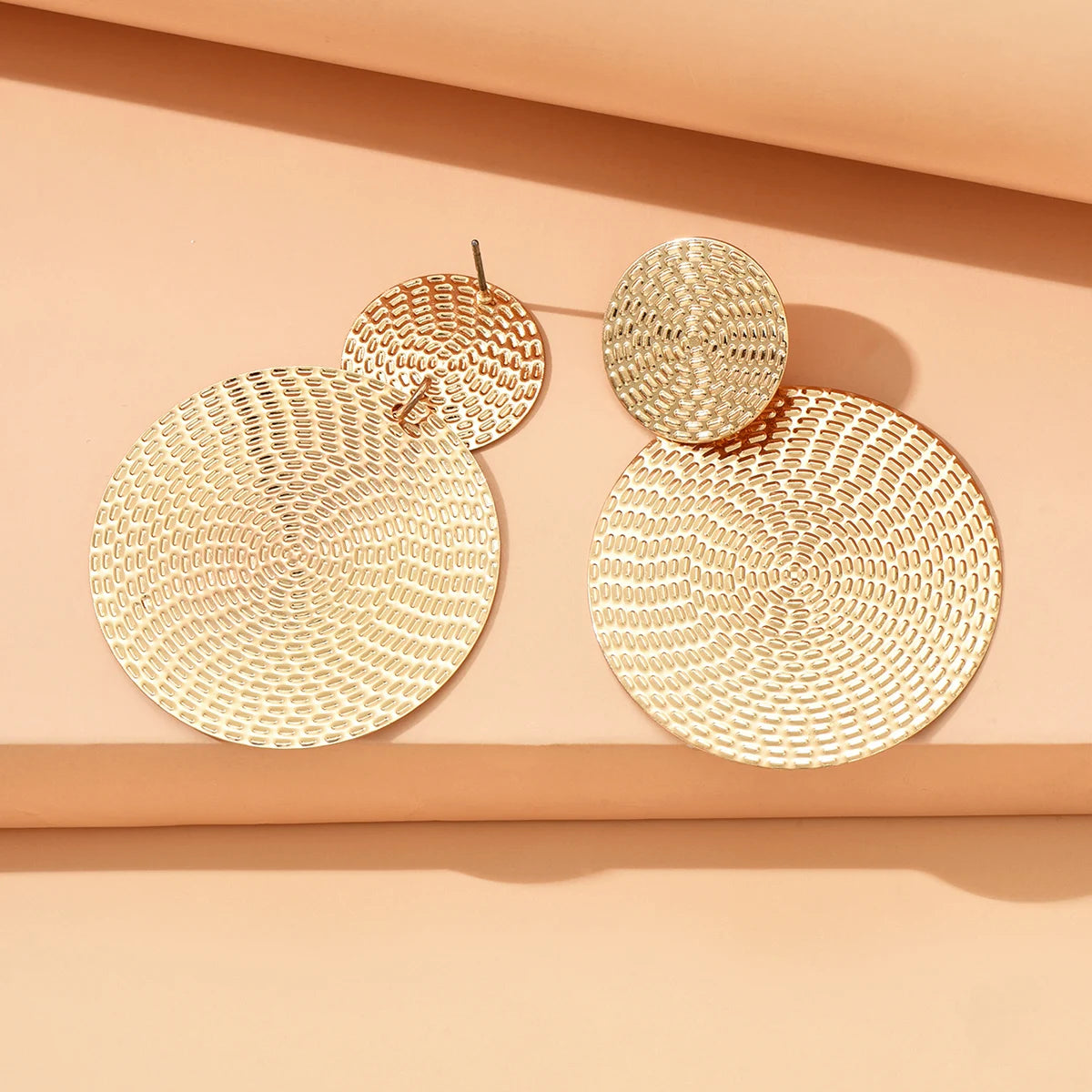 Bohemian Geometric Round Earrings Metal Trendy Wedding Women