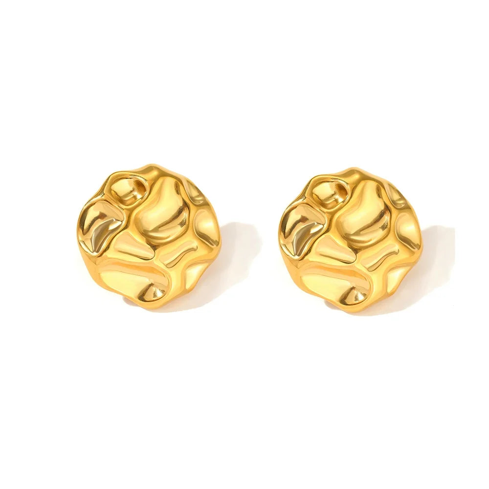 Minimalist Square Earrings Irregular Design Women Jewelry
