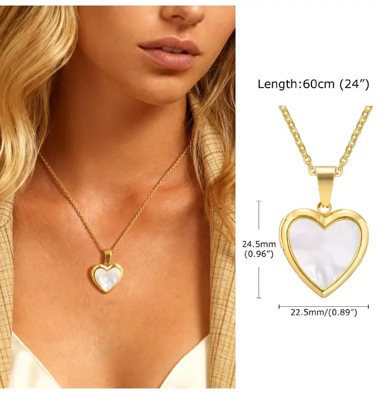 Sliding Water Droplet Pendant Necklace Gold Stainless Steel Waterproof