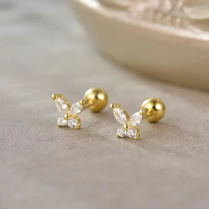 Minimalist Heart Stud Earrings Hypoallergenic Women