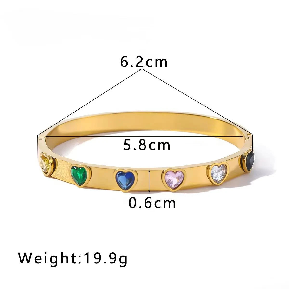 Punk Gold Bangles Stainless Steel Bracelets Bohemian Trendy Unisex