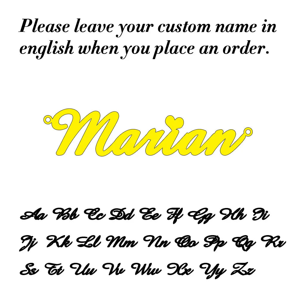 Elegant Personalized Name Necklace Gold Chain Birthday Gift