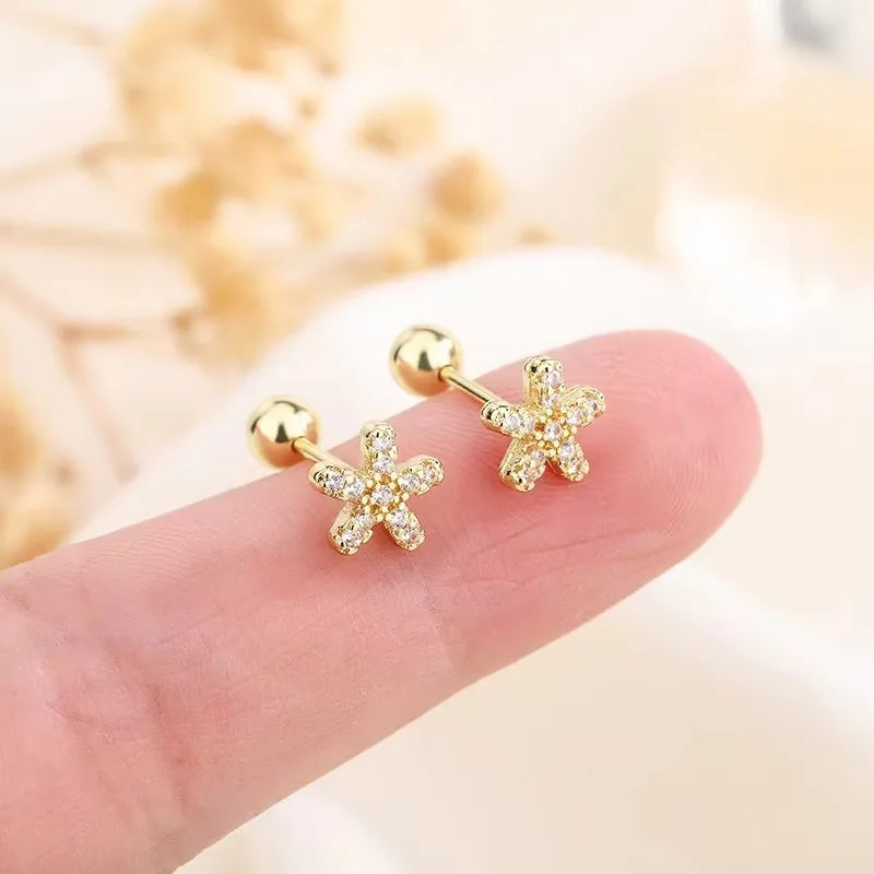 Minimalist Heart Stud Earrings Hypoallergenic Women