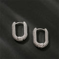Geometric Square Earrings Gold Drop Women Party Jewelry