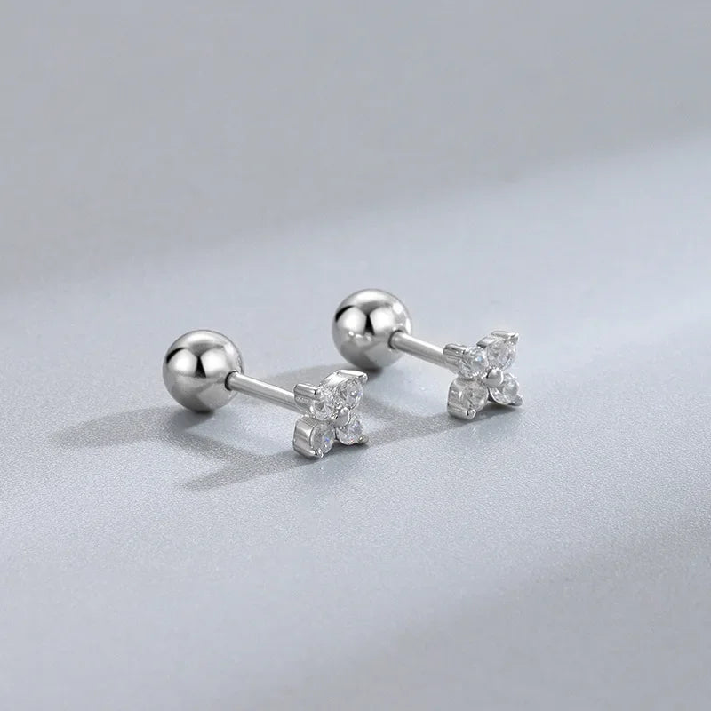 Minimalist Heart Stud Earrings Hypoallergenic Women