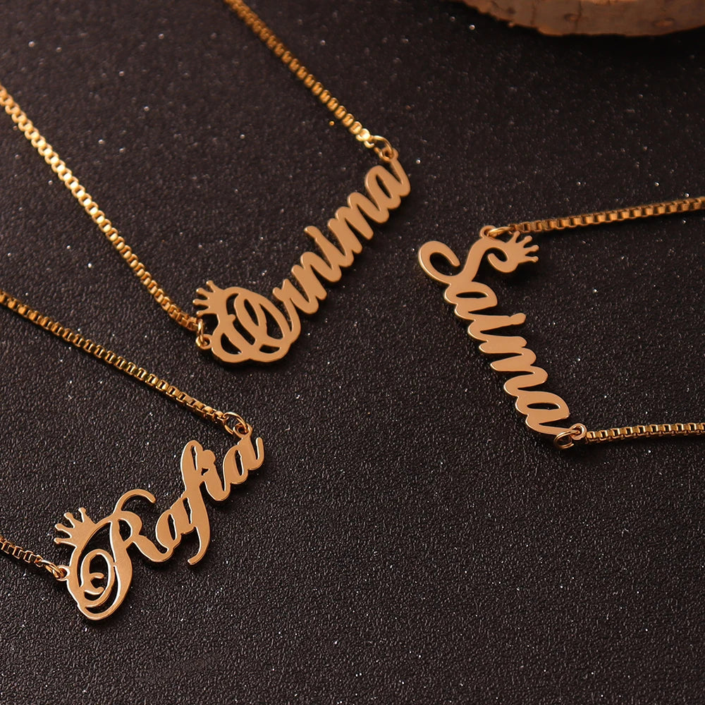 Elegant Personalized Name Necklace Gold Chain Birthday Gift