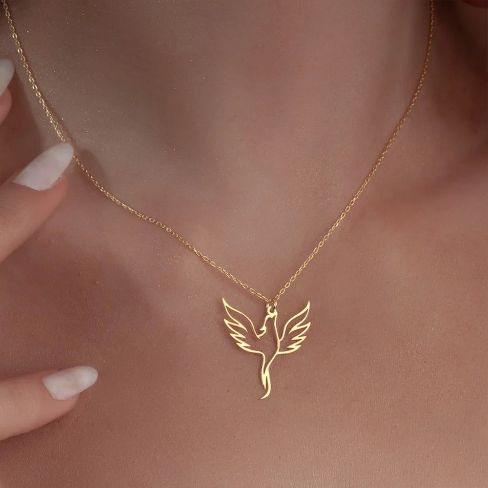 Exquisite Phoenix Necklace Symbol of Rebirth Strength Jewelry