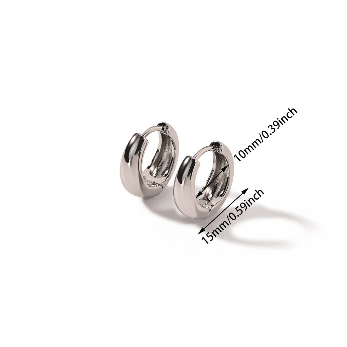 Chunky Gold Hoop Earrings Stainless Steel Minimalist Women Trend