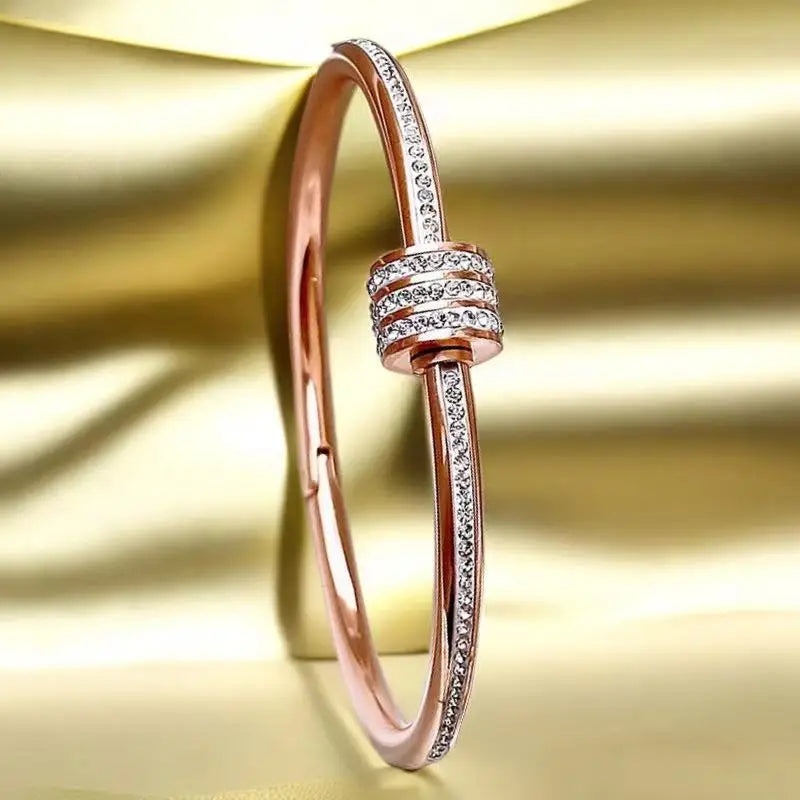 Roman Numerals Bracelet Stainless Steel Luxury Fashion Women Jewelry