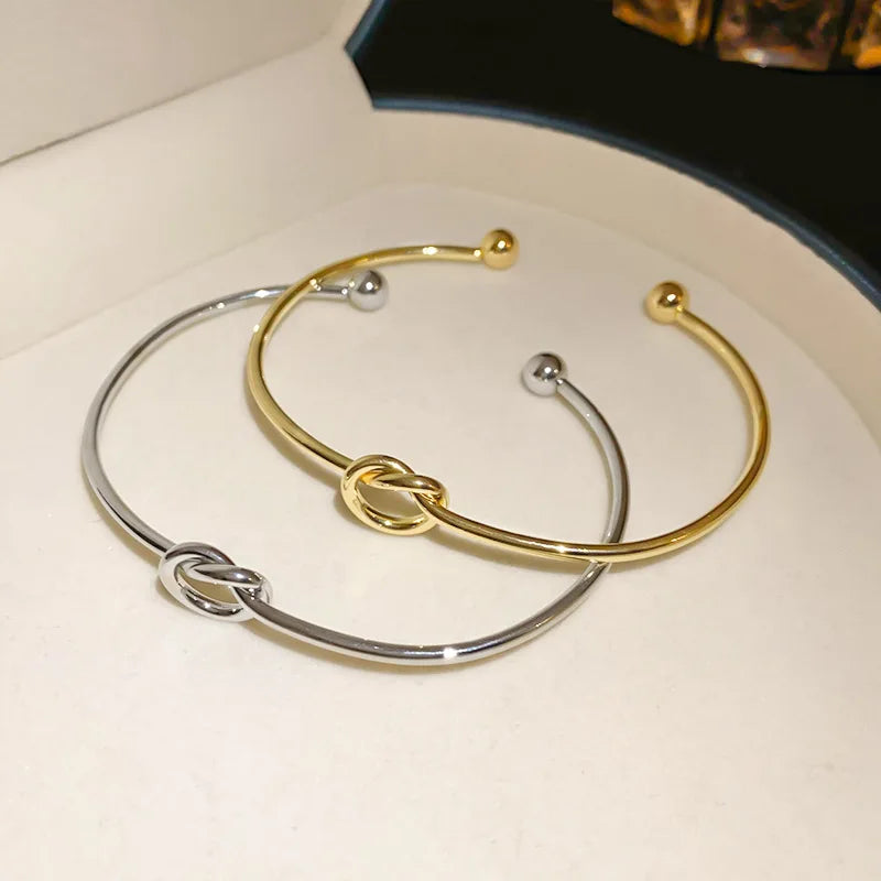 Gothic Woven Bracelet Stainless Steel Vintage Statement Jewelry