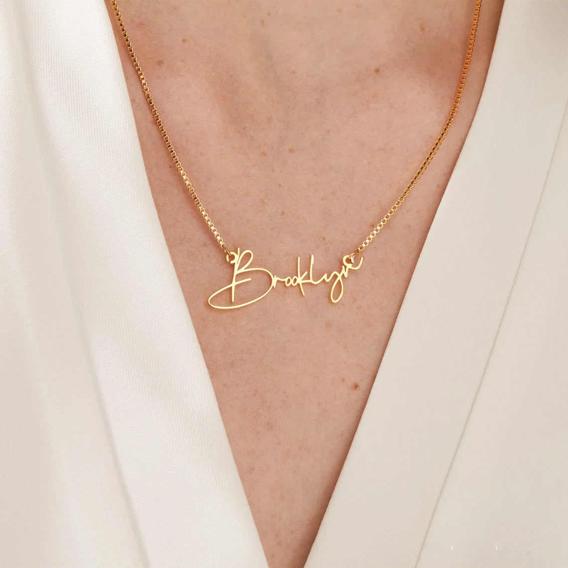 Elegant Personalized Name Necklace Gold Chain Birthday Gift