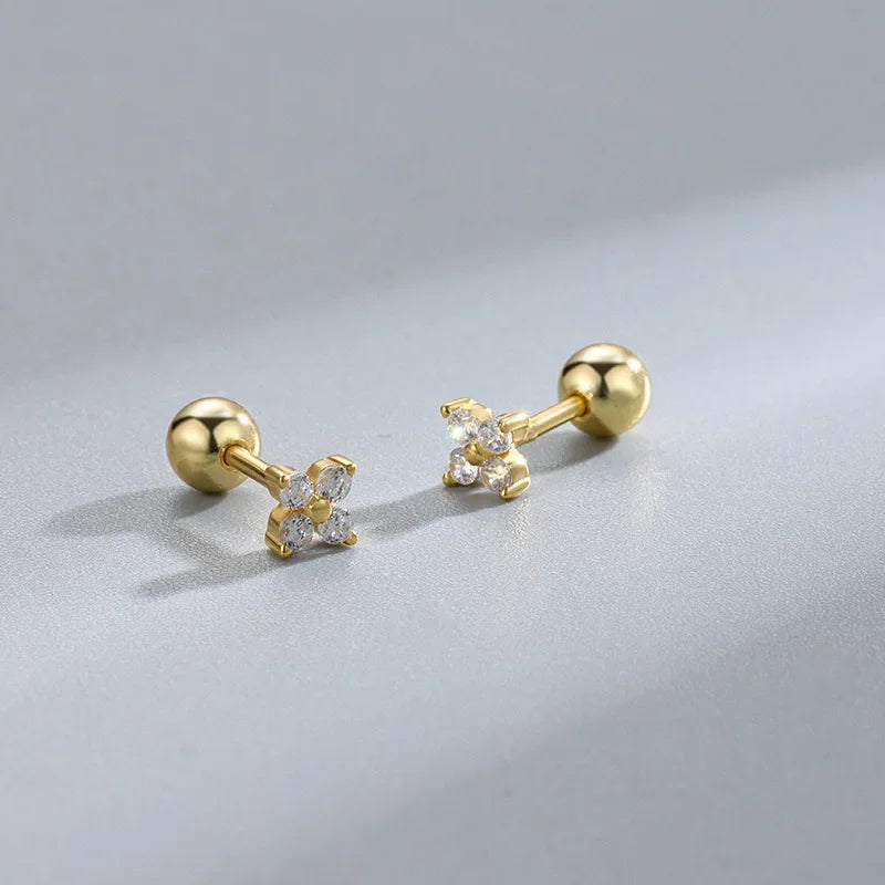 Minimalist Heart Stud Earrings Hypoallergenic Women