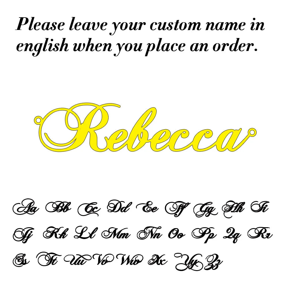 Elegant Personalized Name Necklace Gold Chain Birthday Gift