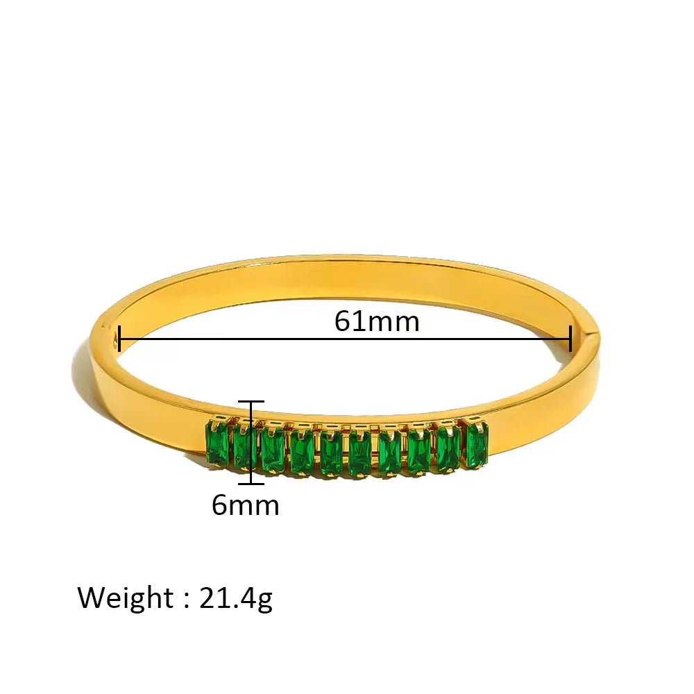 Punk Gold Bangles Stainless Steel Bracelets Bohemian Trendy Unisex
