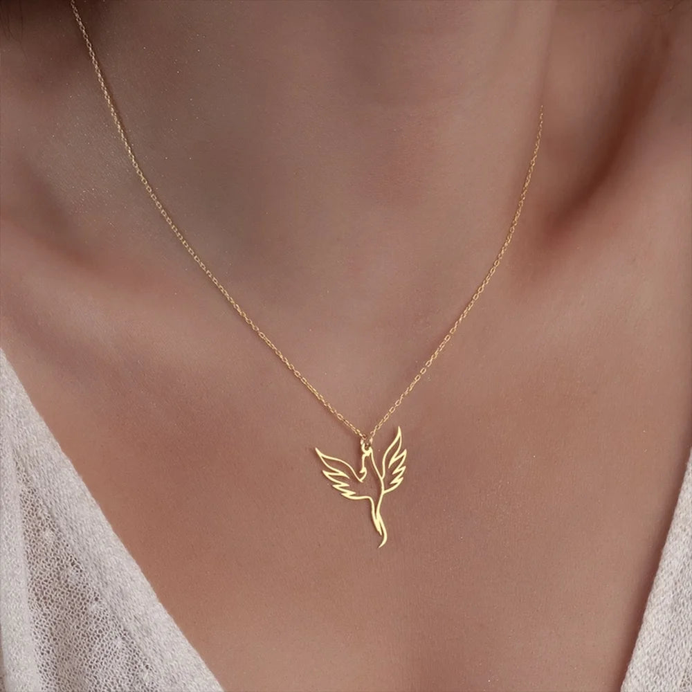 Exquisite Phoenix Necklace Symbol of Rebirth Strength Jewelry