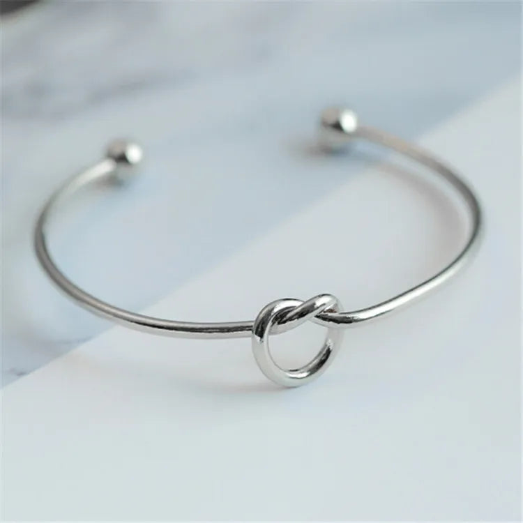 Gothic Woven Bracelet Stainless Steel Vintage Statement Jewelry