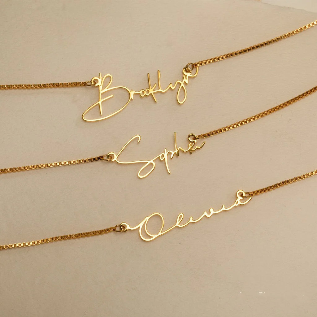 Elegant Personalized Name Necklace Gold Chain Birthday Gift