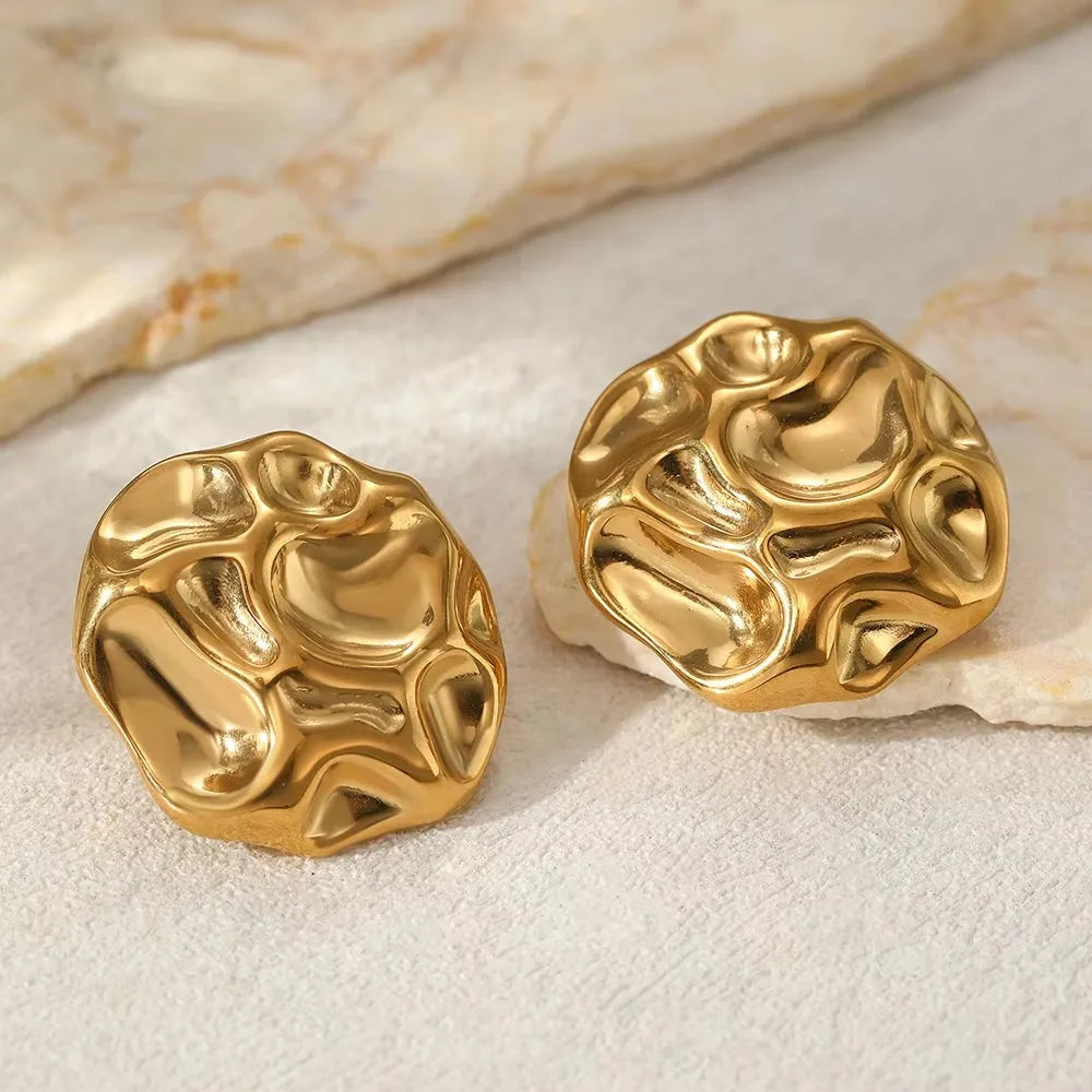 Minimalist Square Earrings Irregular Design Women Jewelry