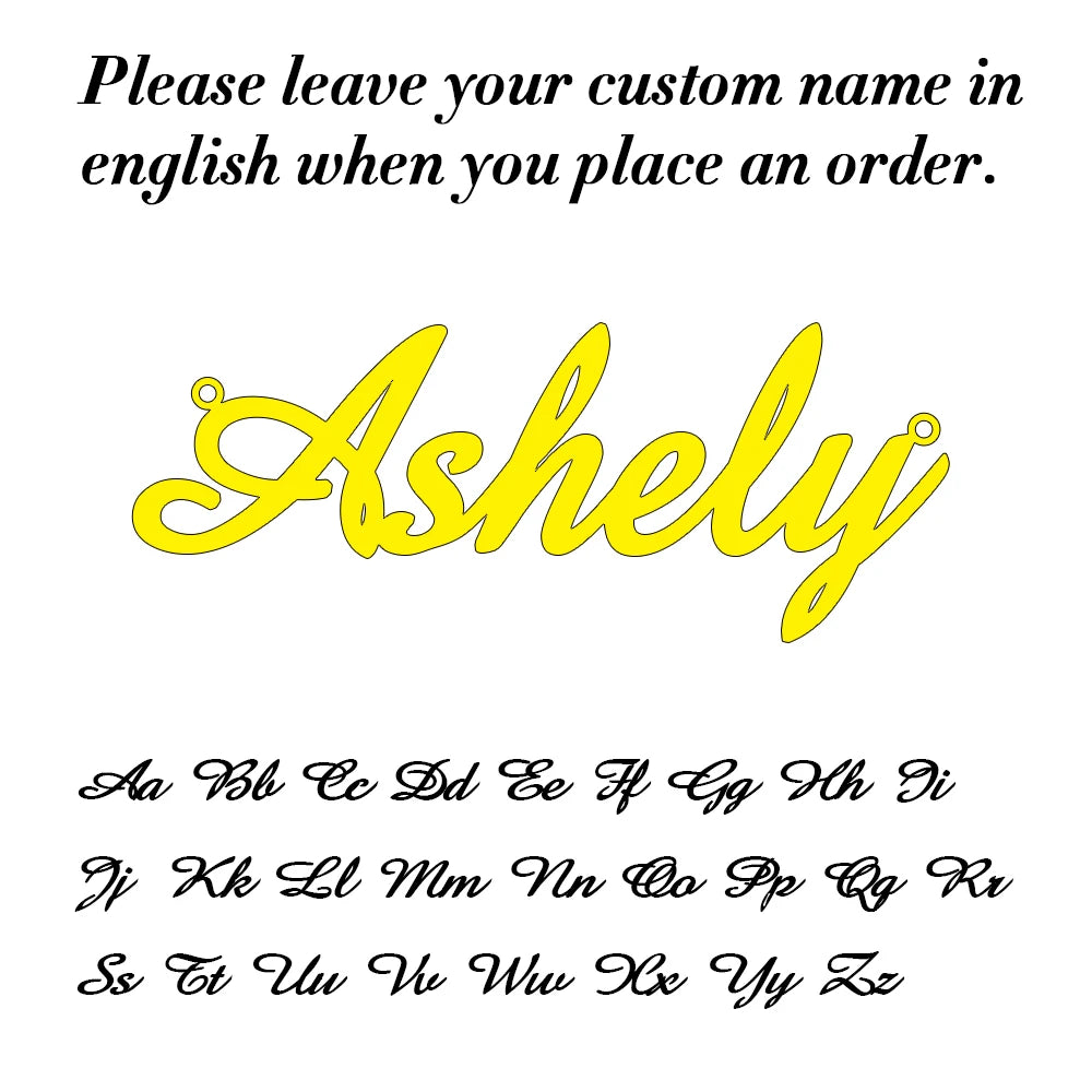 Elegant Personalized Name Necklace Gold Chain Birthday Gift