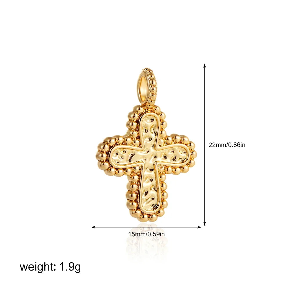 Gold Moon Star Sun Evil Eye Charms Stainless Steel DIY Jewelry