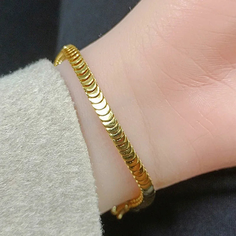 Roman Numerals Bracelet Stainless Steel Luxury Fashion Women Jewelry