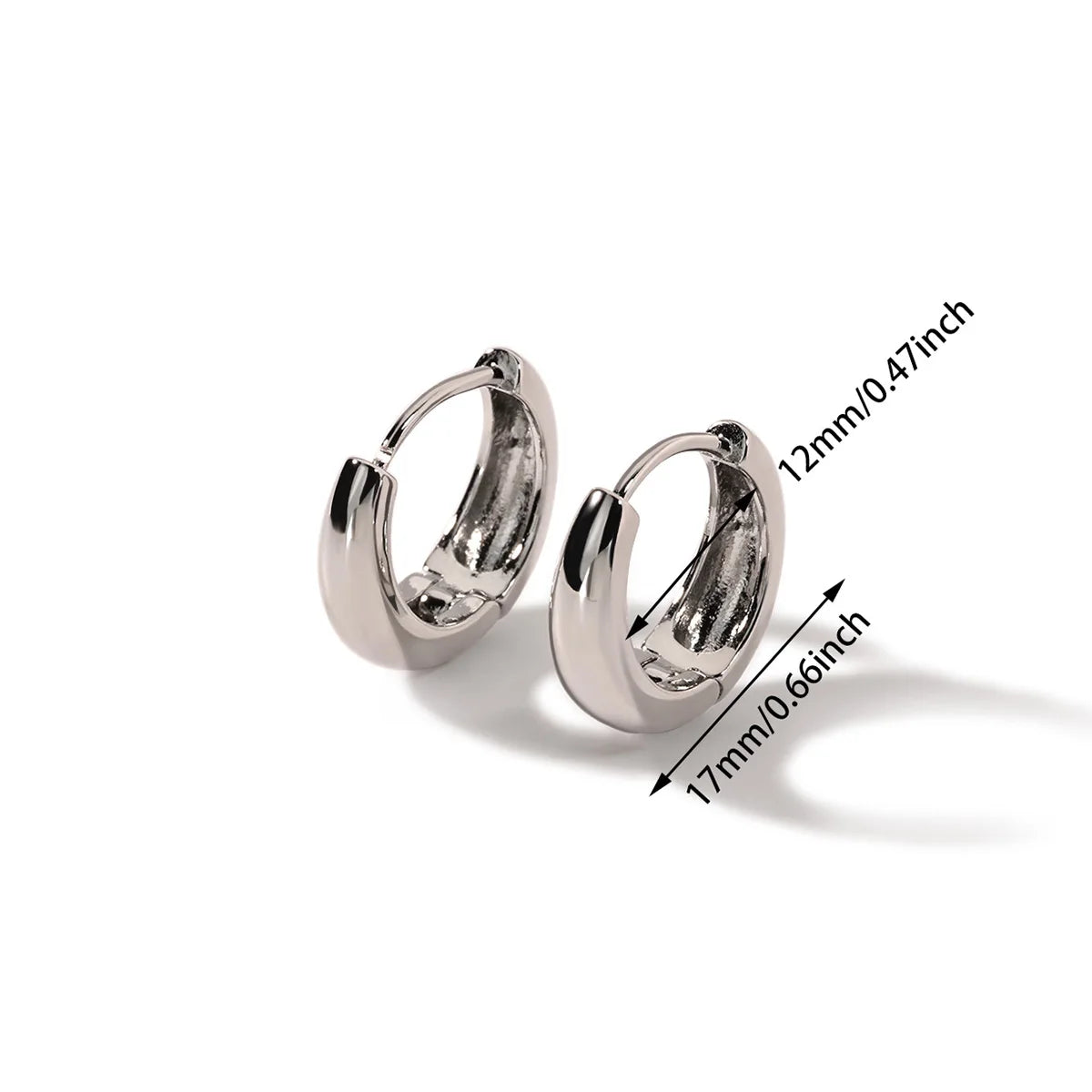 Chunky Gold Hoop Earrings Stainless Steel Minimalist Women Trend