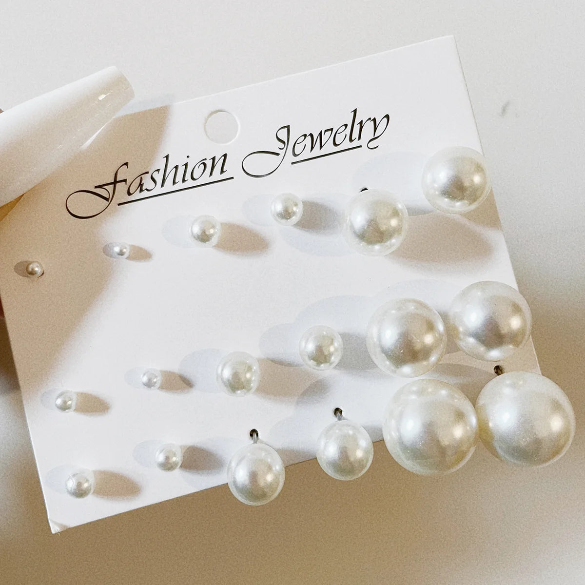 Bohemian Pearl Earrings Set 12 Pairs Geometric Women Jewelry