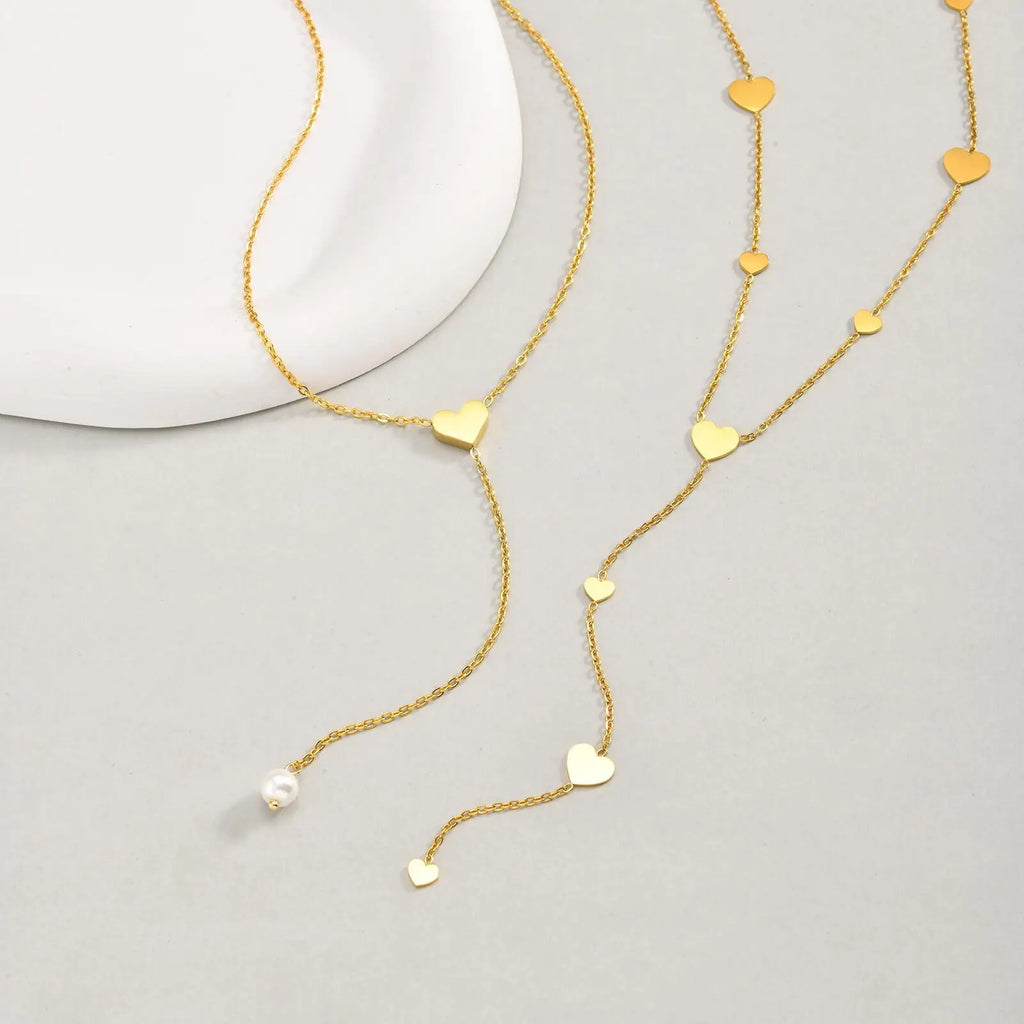 Heart Pendant Snake Chain Necklace Twisted Choker Women