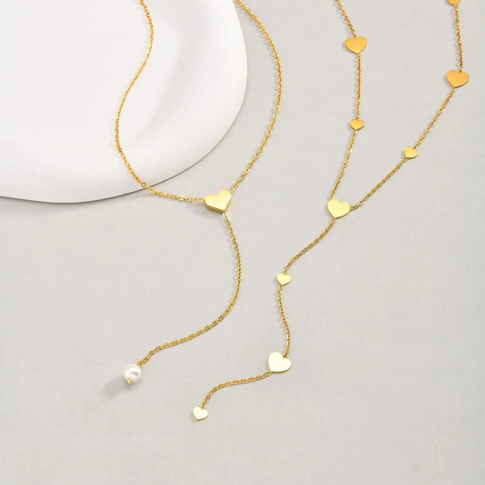 Heart Pendant Snake Chain Necklace Twisted Choker Women