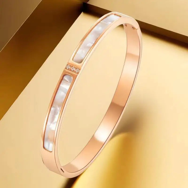 Roman Numerals Bracelet Stainless Steel Luxury Fashion Women Jewelry