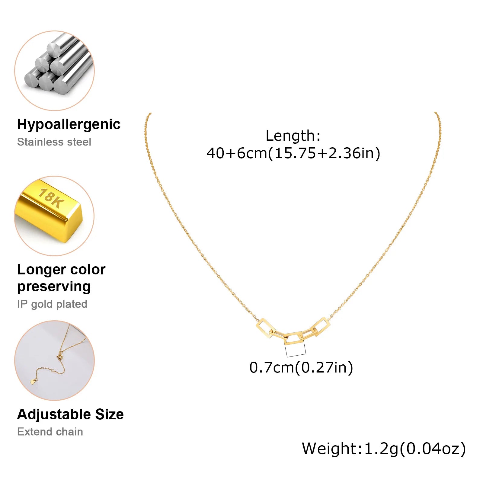 Luxury Zircon Heart Pendant Necklace Stainless Steel Love Charms
