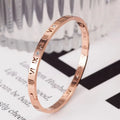 Roman Numerals Bracelet Stainless Steel Luxury Fashion Women Jewelry