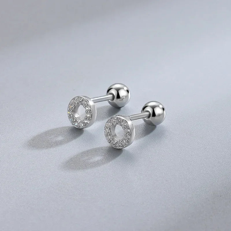 Minimalist Heart Stud Earrings Hypoallergenic Women