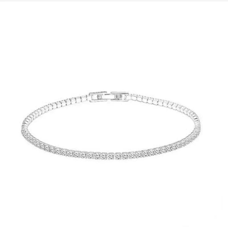Elegant Moissanite Bracelet 18K Gold 925 Silver Women Jewelry