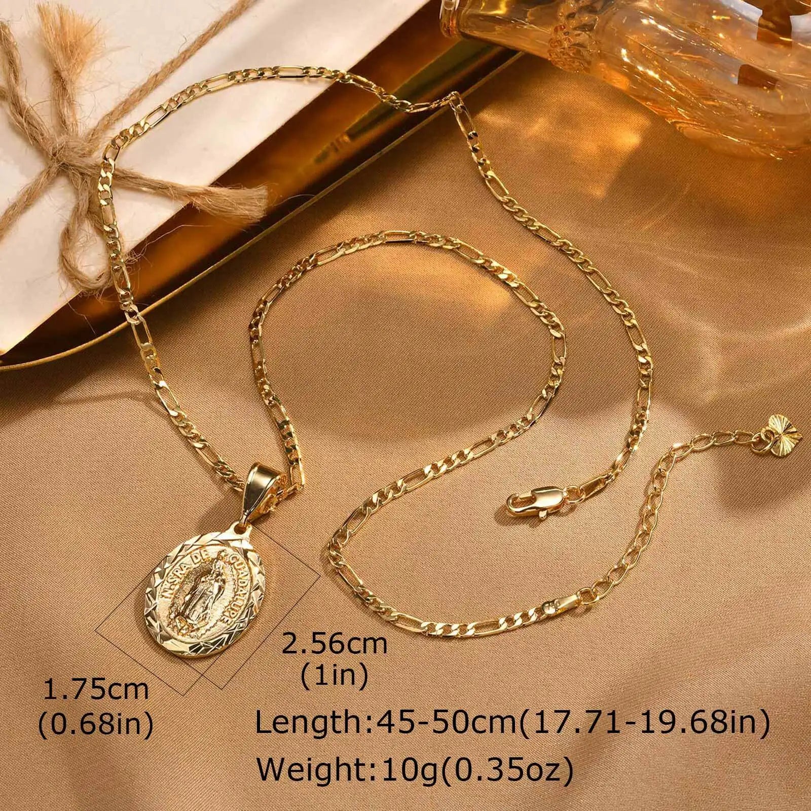 Prayer Necklace Virgin Mary Pendant Women Faith Jewelry