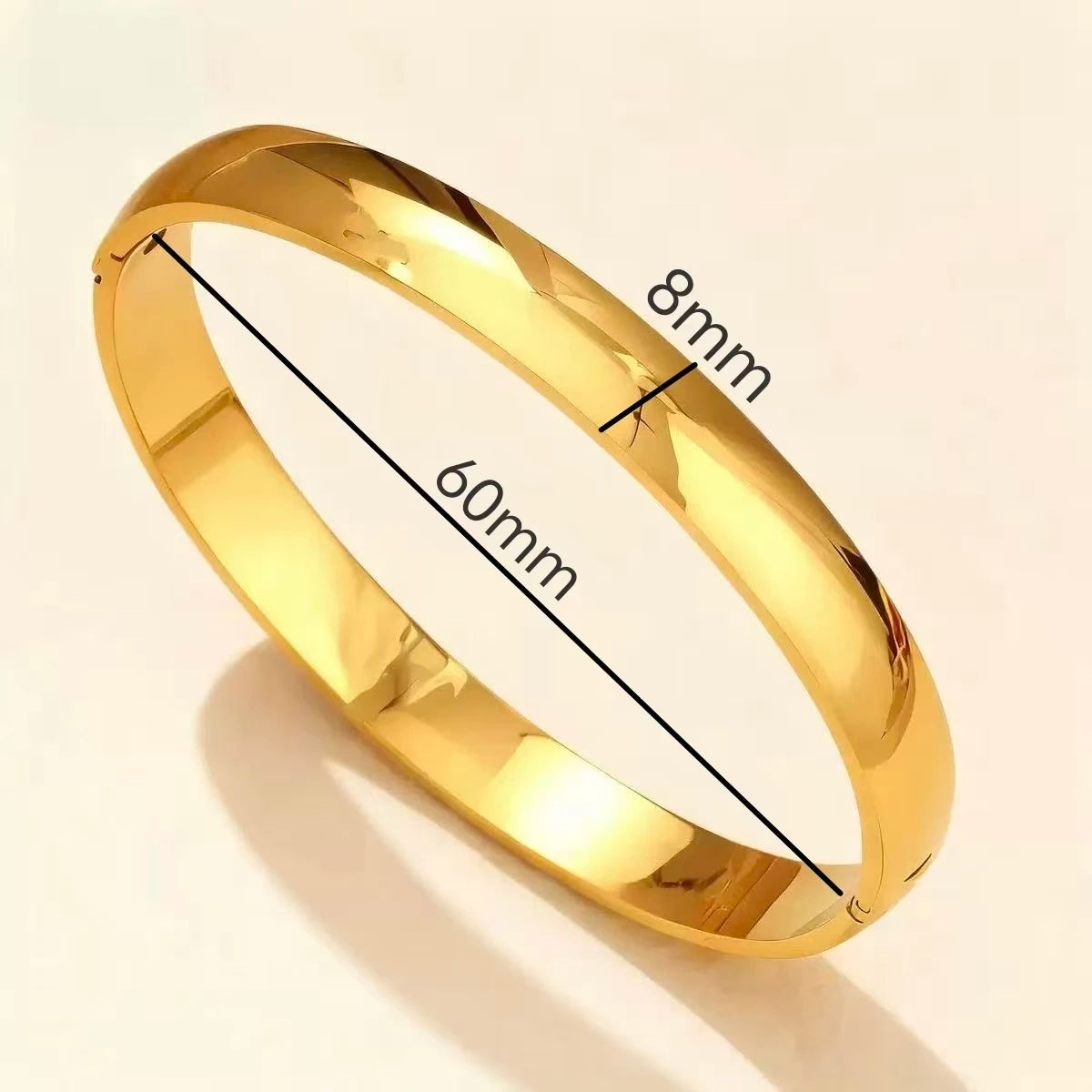 Punk Gold Bangles Stainless Steel Bracelets Bohemian Trendy Unisex
