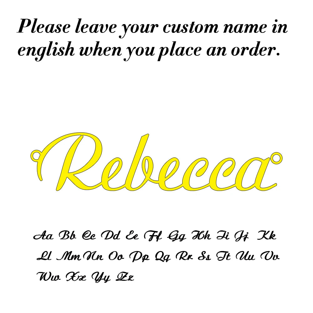 Elegant Personalized Name Necklace Gold Chain Birthday Gift