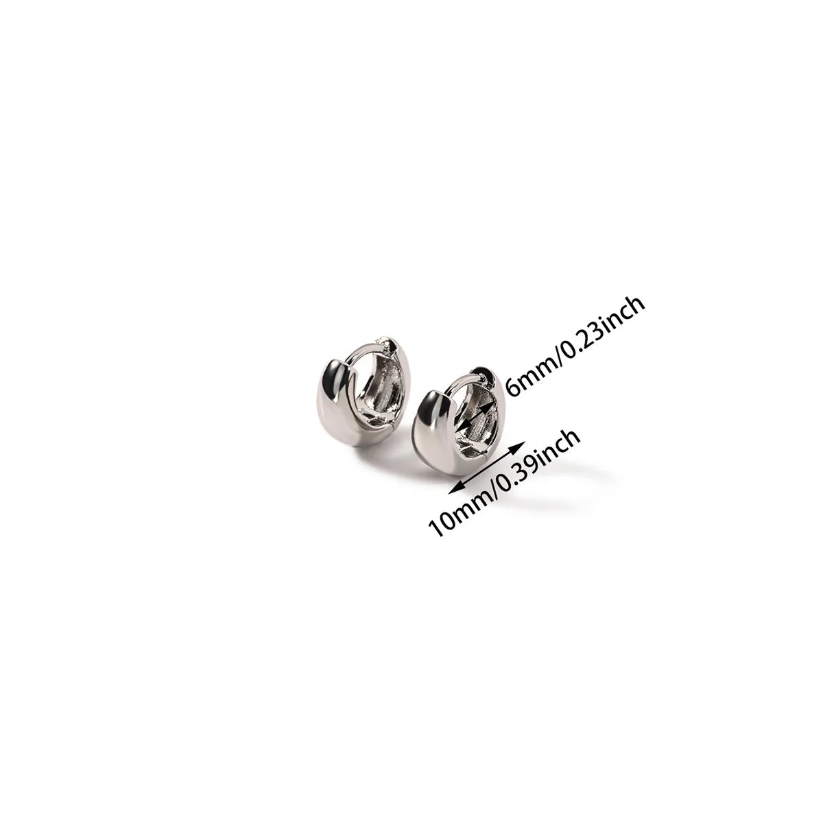 Chunky Gold Hoop Earrings Stainless Steel Minimalist Women Trend