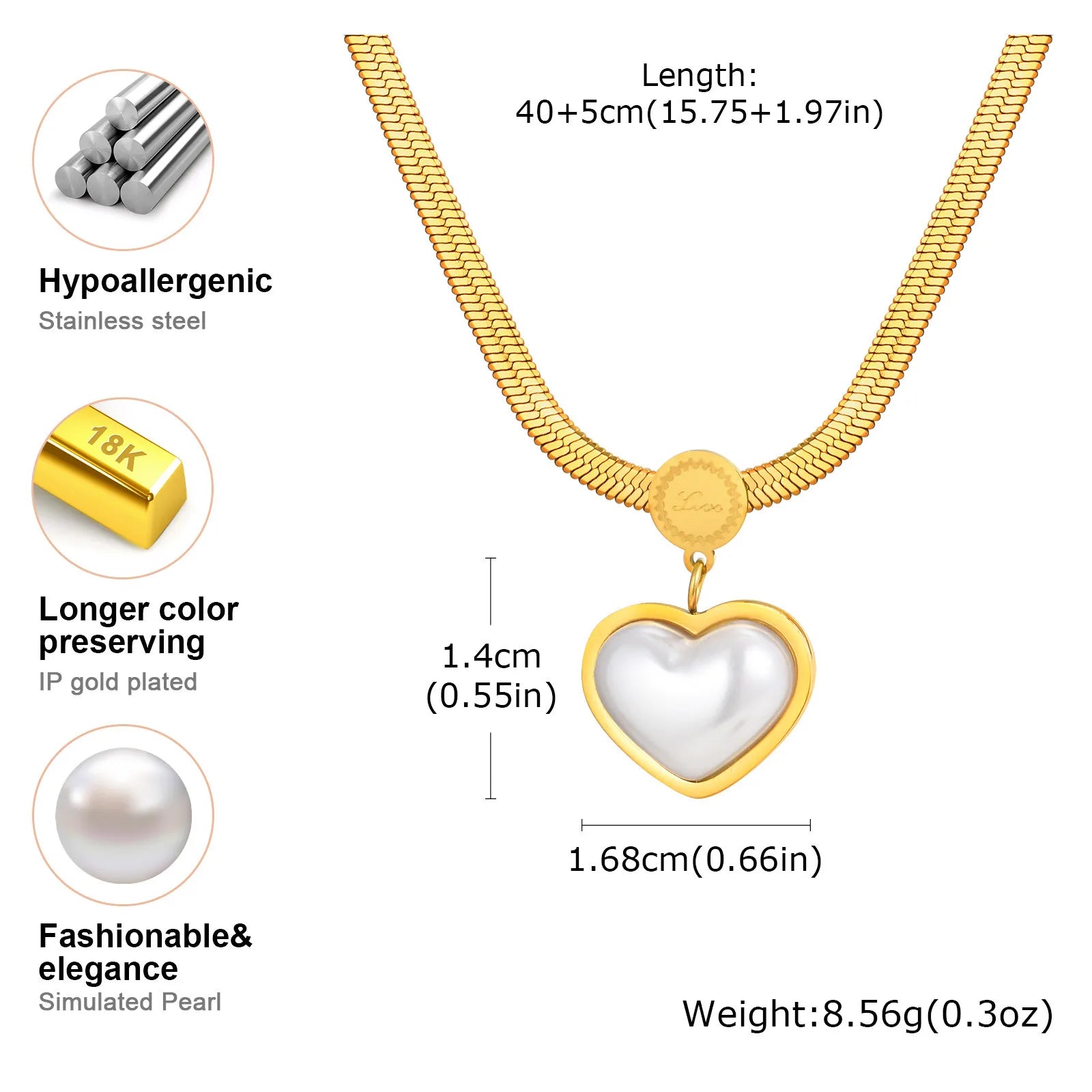 Heart Pendant Snake Chain Necklace Twisted Choker Women