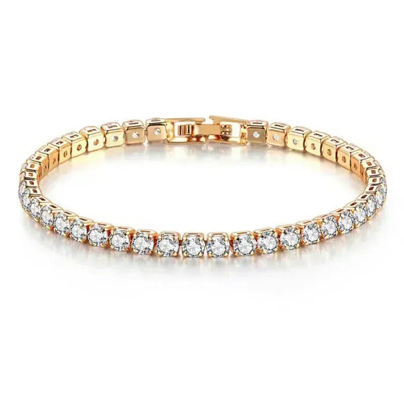 Elegant 925 Silver Tennis Bracelet Original Hip Hop Design