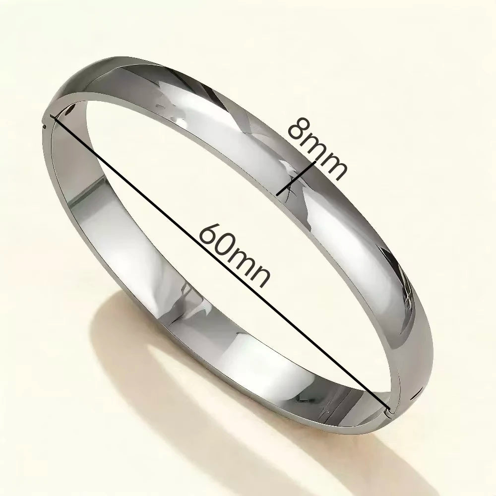Punk Gold Bangles Stainless Steel Bracelets Bohemian Trendy Unisex