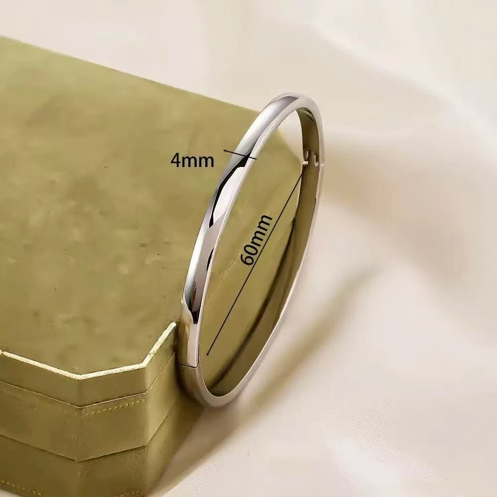 Punk Gold Bangles Stainless Steel Bracelets Bohemian Trendy Unisex