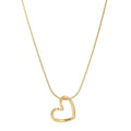 Minimalist Heart Pendant Necklace Thin Chain Korean Style Women
