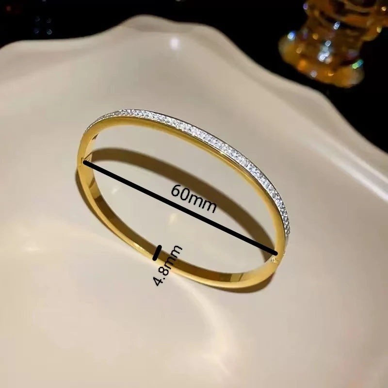 Punk Gold Bangles Stainless Steel Bracelets Bohemian Trendy Unisex
