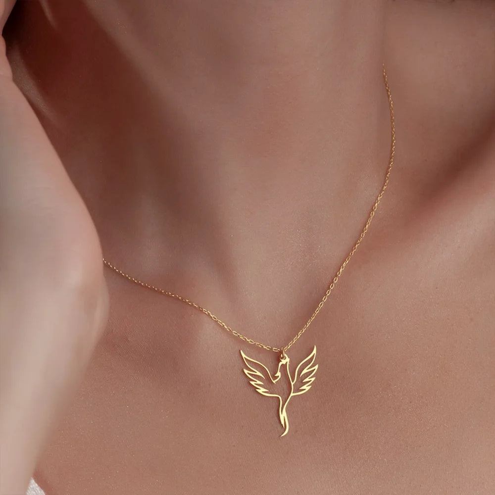 Exquisite Phoenix Necklace Symbol of Rebirth Strength Jewelry