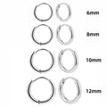 3 Pairs Twist Hoop Earrings Stainless Steel Waterproof Huggie Women