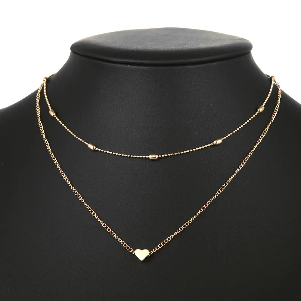 Stylish Long V Necklace Gold Vertical Bar Pendant Women 2024