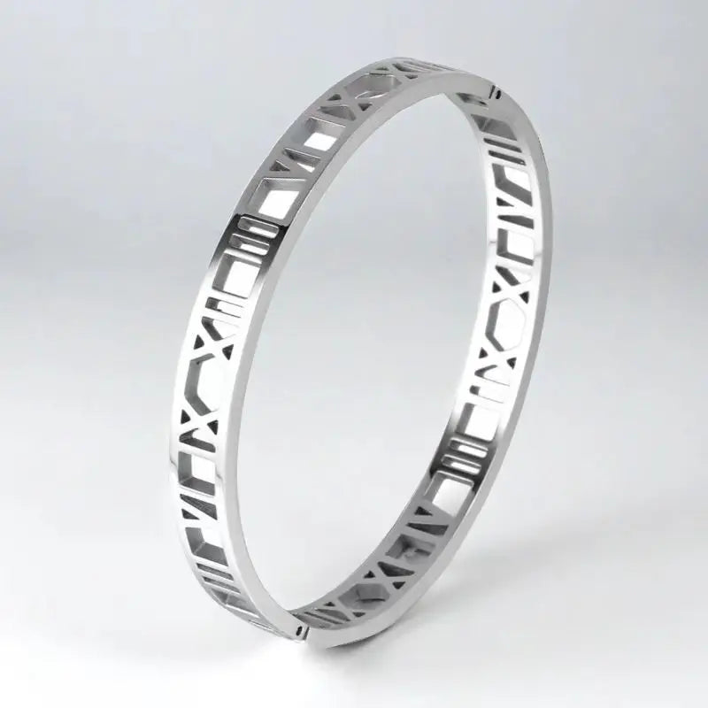 Roman Numerals Bracelet Stainless Steel Luxury Fashion Women Jewelry