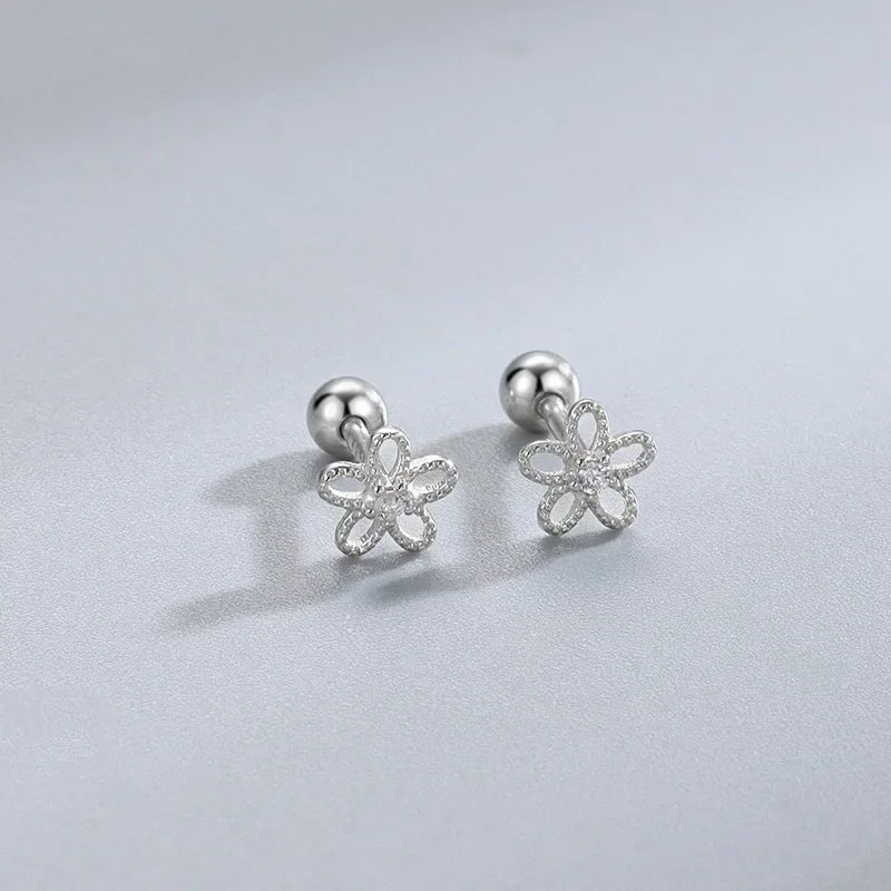 Minimalist Heart Stud Earrings Hypoallergenic Women